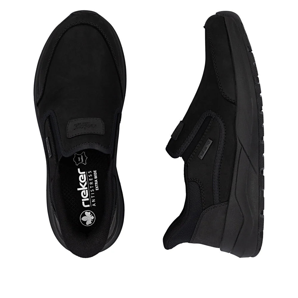 Rieker Men's Thorben 52 Slip On in Schwarz Black