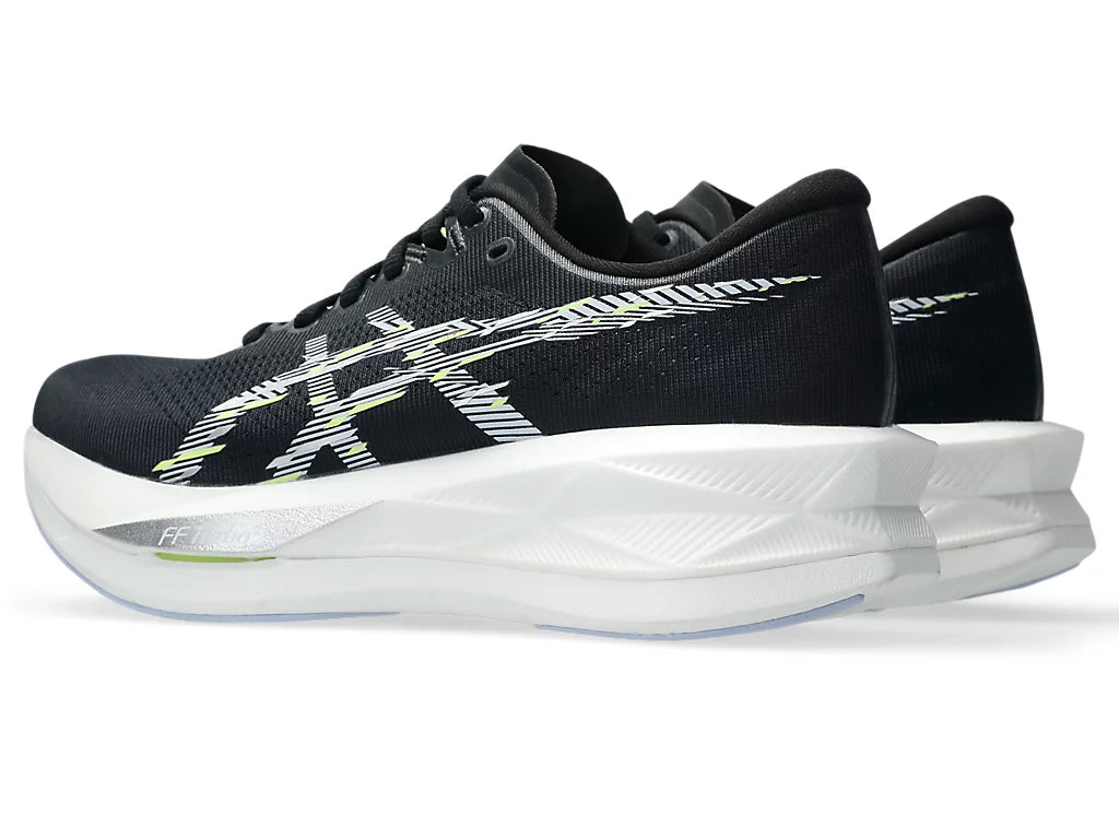 Asics Women's Sonic blast Sneaker in Black/Blue Fade