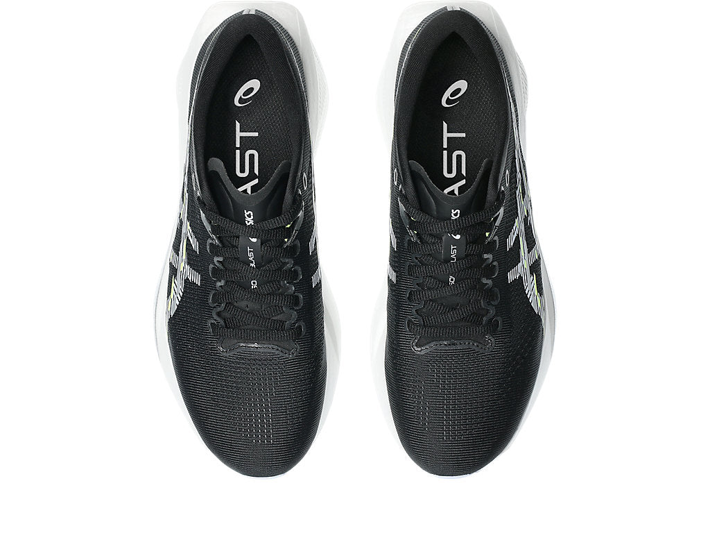 Asics Women's Sonic blast Sneaker in Black/Blue Fade