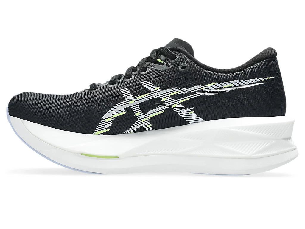 Asics Women's Sonic blast Sneaker in Black/Blue Fade