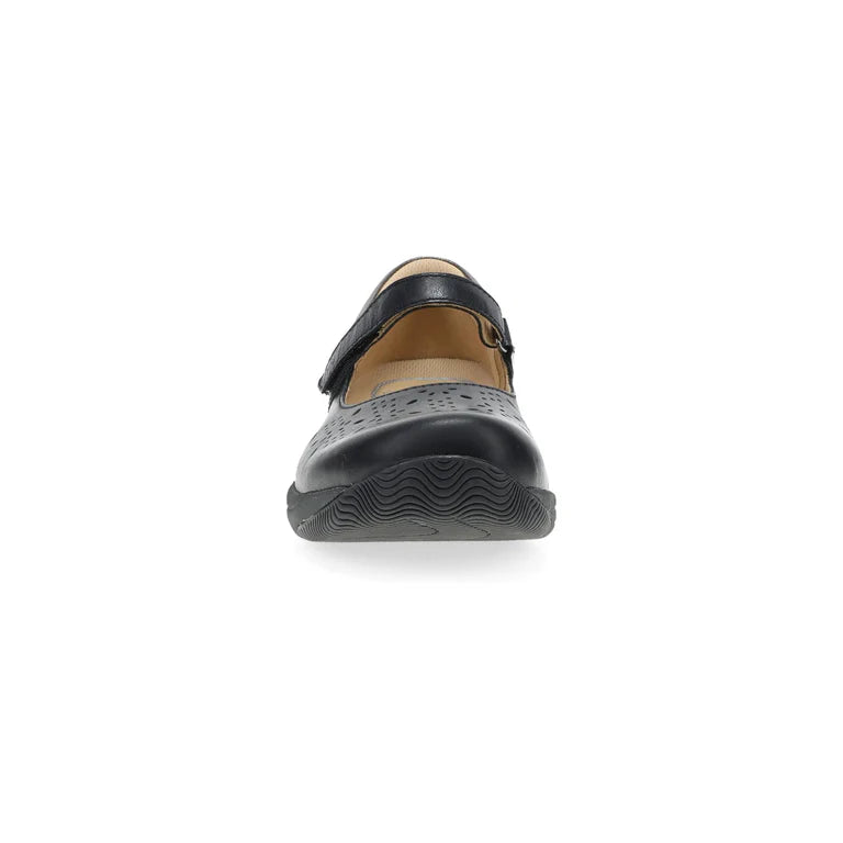 Dansko Women's Stacy Mary Jane in Black Waxy Burnished Leather