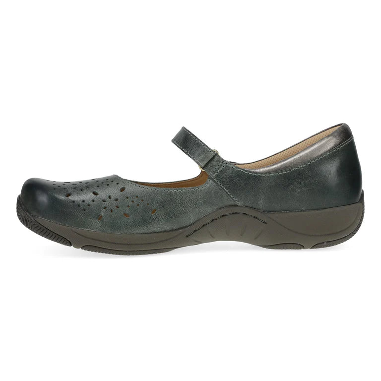 Dansko Women's Stacy Mary Jane in Lake Waxy Burnished Leather