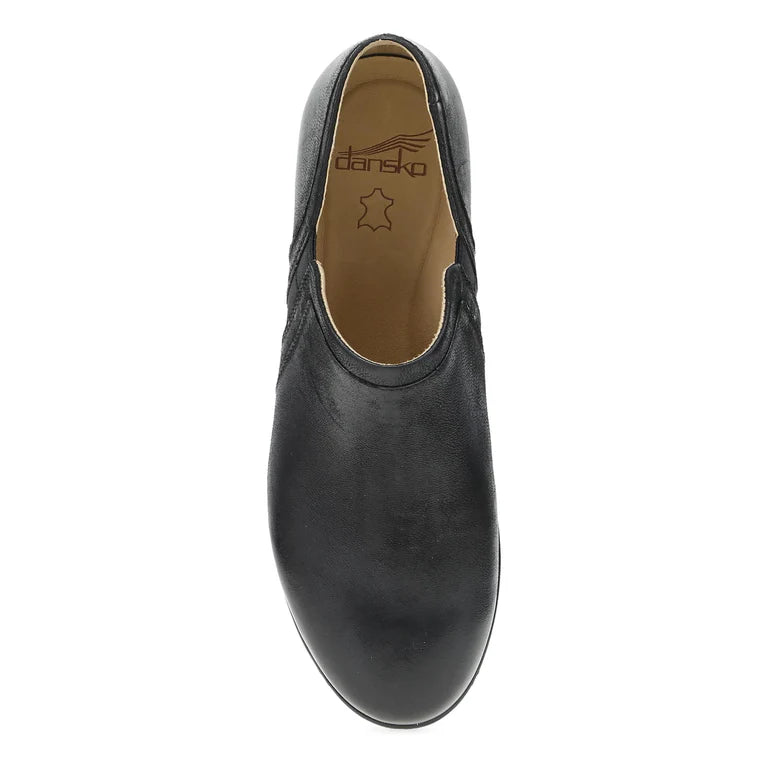 Dansko Women's Cheryl Shootie in Black Burnished Nubuck
