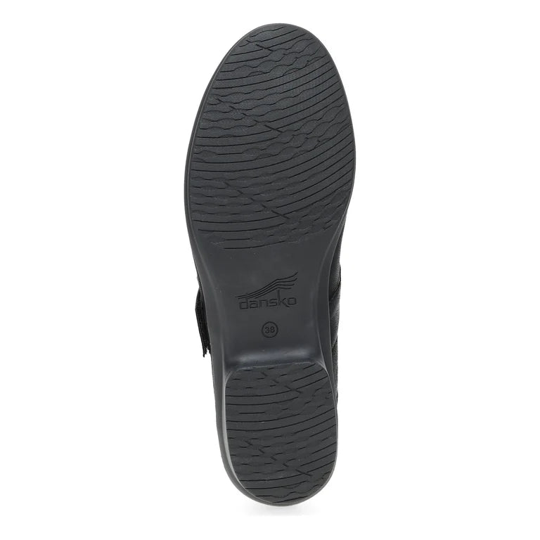 Dansko Women's Collette Mary Jane in Black Burnished Nubuck