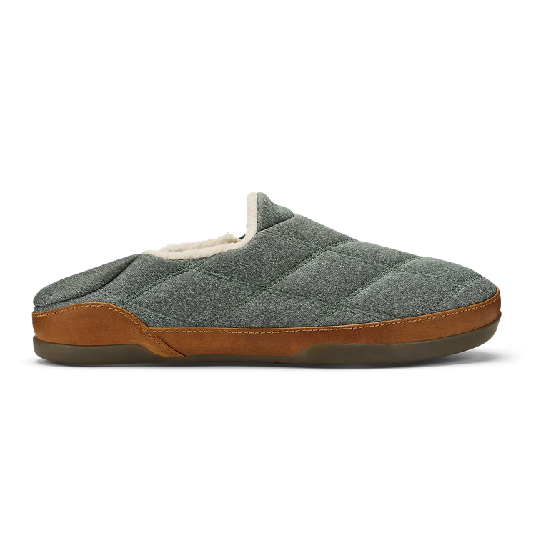 OluKai Men's Pūkuʻi Slipper in Ash/Ash