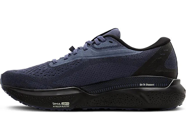 Brooks Men's Adrenaline GTS 24 GTX Waterproof Sneaker in Black/Nightshadow/Coconut