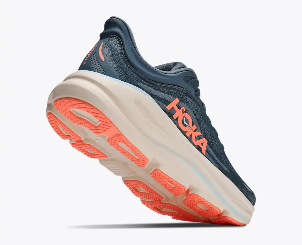 Hoka Women's Bondi 9 Sneaker in Faded Navy/Slate Blue