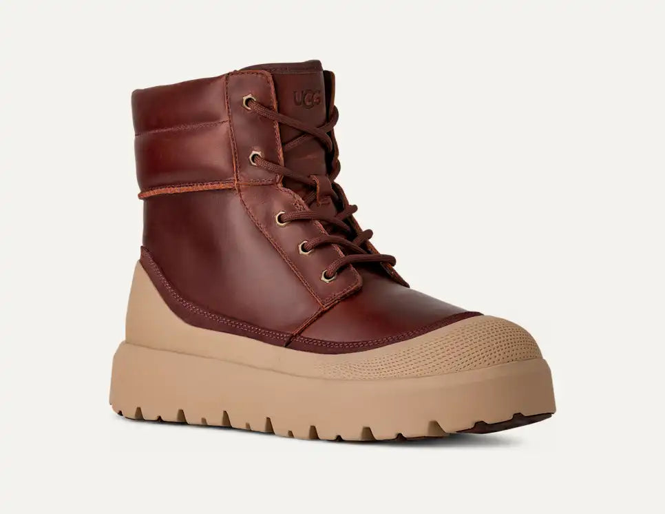 UGG Men's Neumel High Weather Hybrid Waterproof Boot in Cordovan/White Pepper
