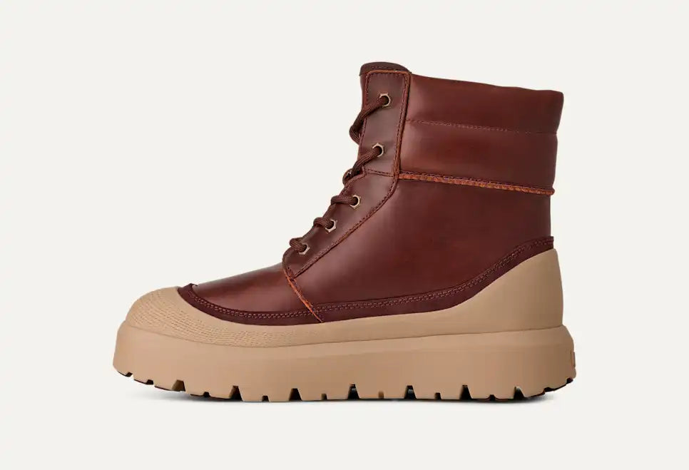 UGG Men's Neumel High Weather Hybrid Waterproof Boot in Cordovan/White Pepper