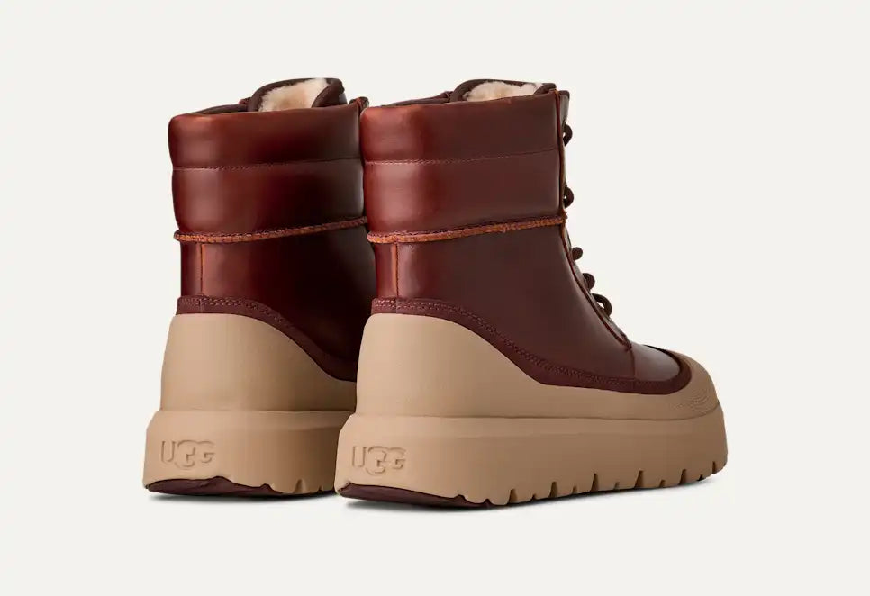 UGG Men's Neumel High Weather Hybrid Waterproof Boot in Cordovan/White Pepper