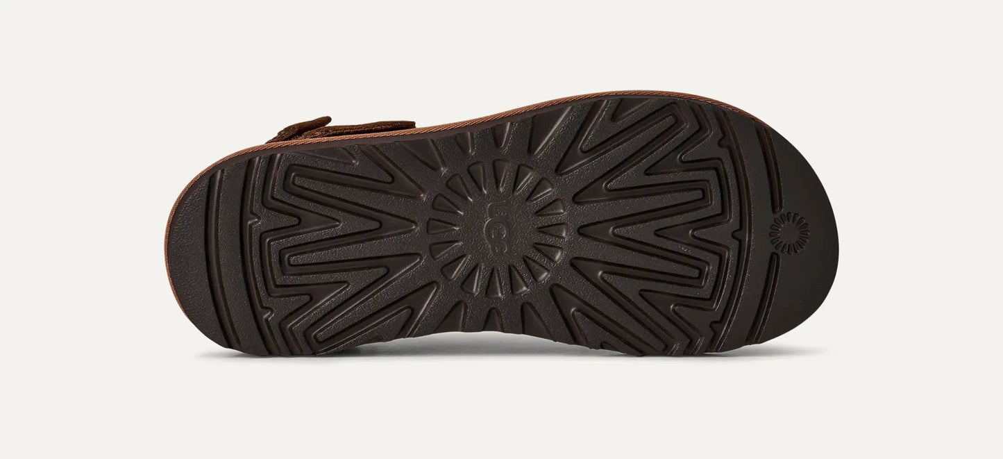 UGG Men's Goldencoast Clog II Nubuck in Dark Chestnut