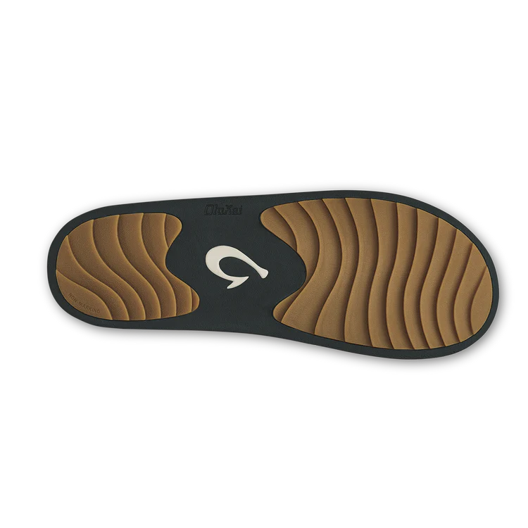 OluKai Women's Ku'i Scuff Slipper in Lava Rock/Lava Rock