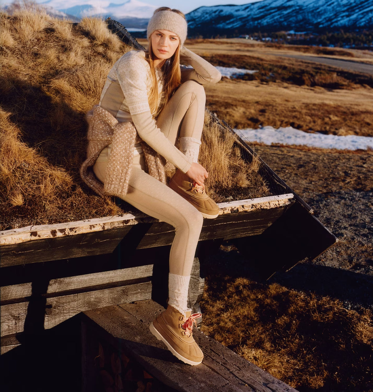 Sorel Women's Ambler Fireside Chukka Waterproof Boot in Caribou Buff, Caribou Beige