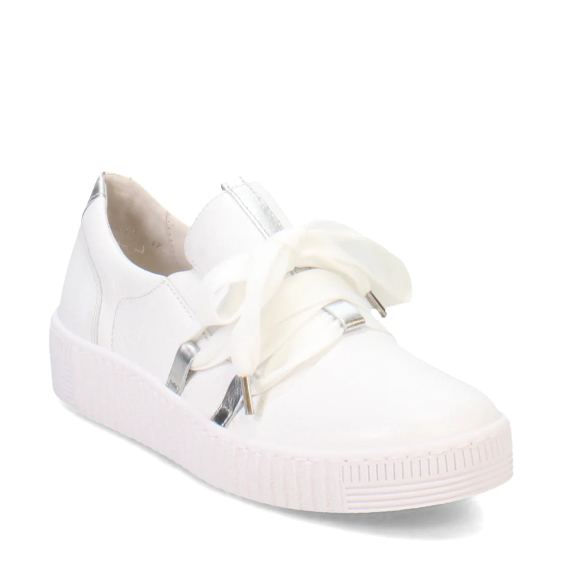 Gabor Women's Bow Sneaker in Weiss White