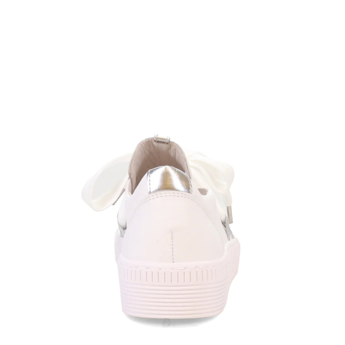 Gabor Women's Bow Sneaker in Weiss White