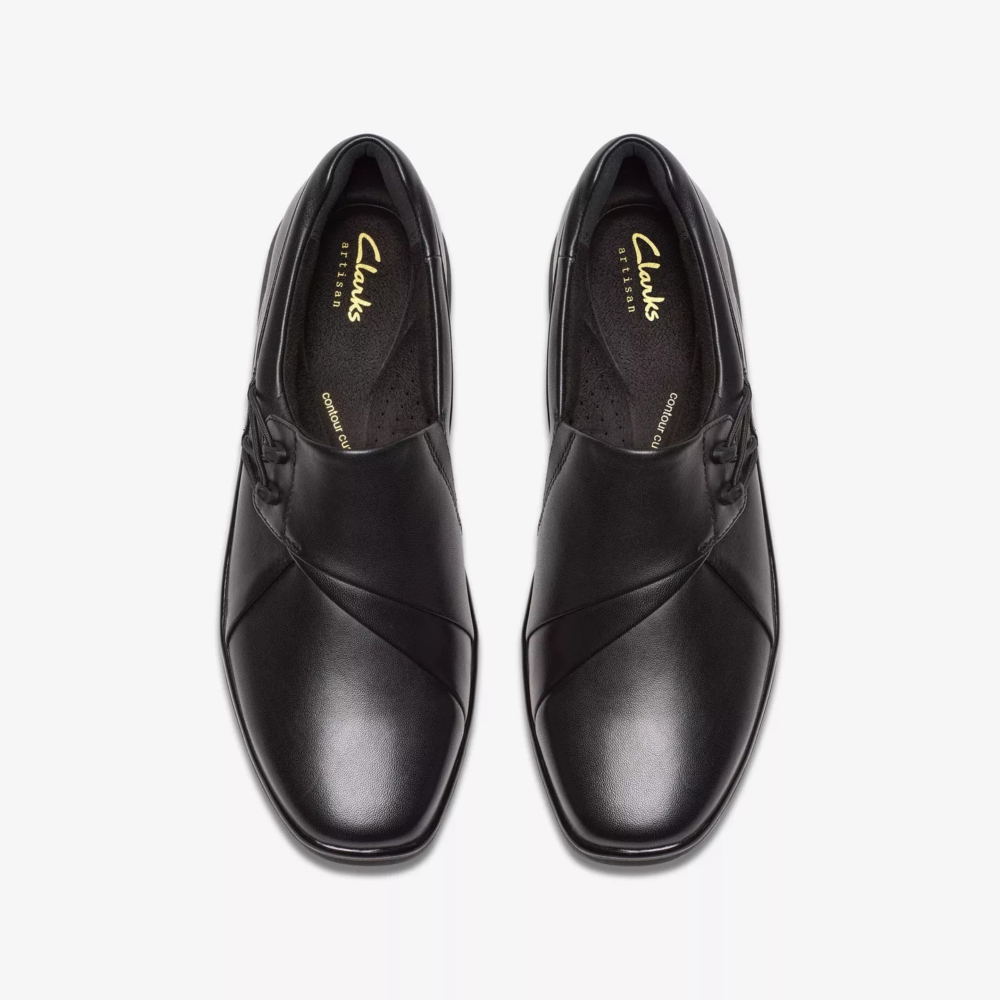 Clarks Women's Lynell Leather Slip On in Black