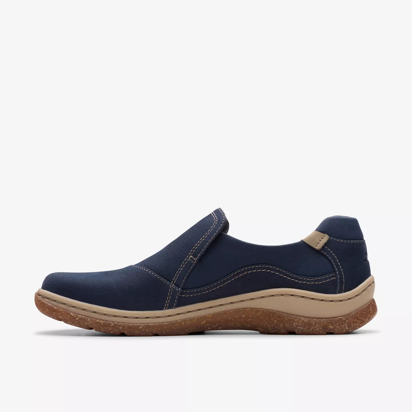 Clarks Women's Orlene Slip On in Navy Nubuck