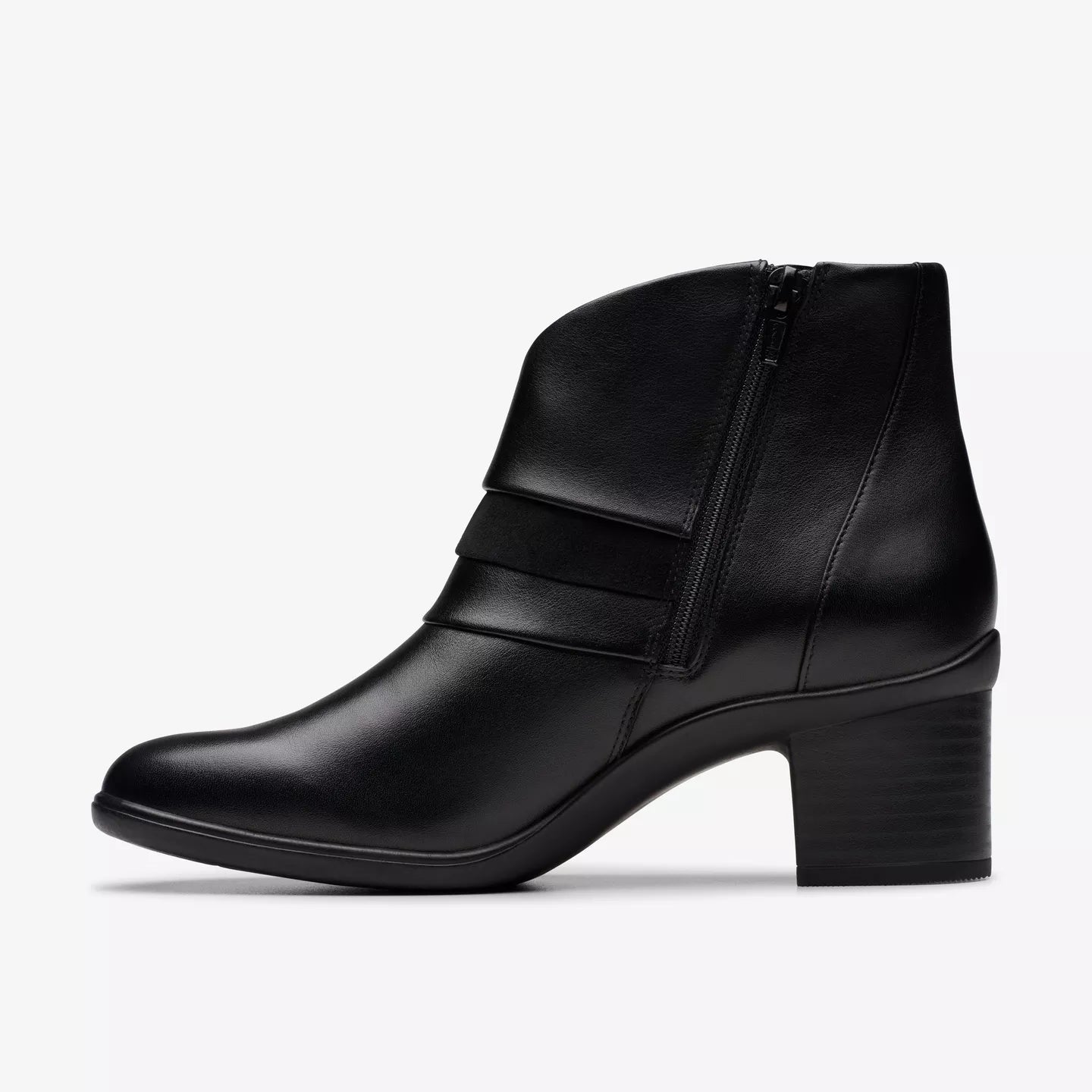 Clarks Women's Shaya Sky Heeled Ankle Boot in Black
