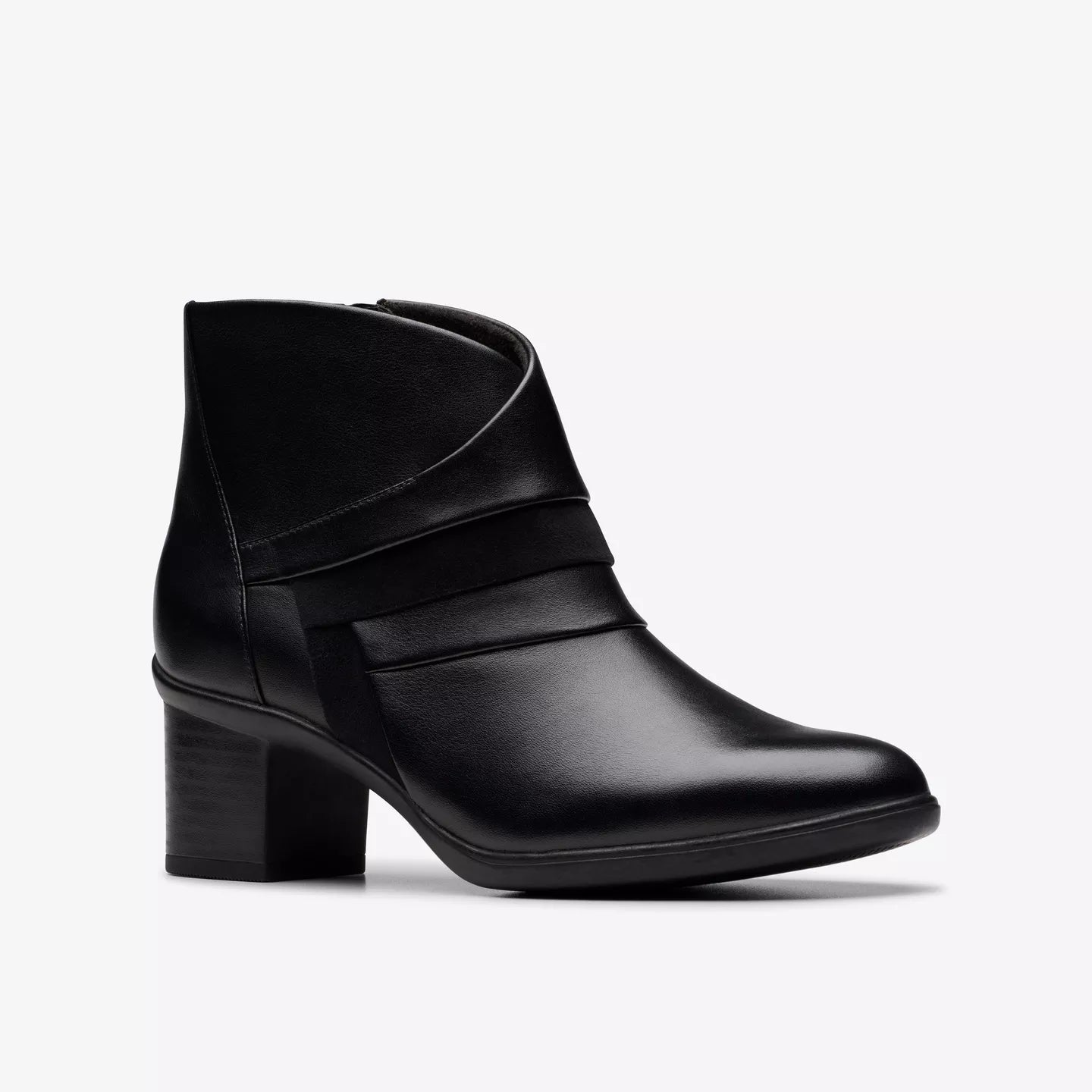 Clarks Women's Shaya Sky Heeled Ankle Boot in Black