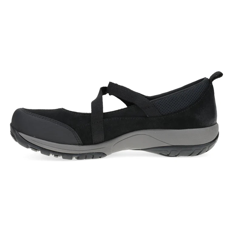 Dansko Women's Primrose Mary Jane in Black Burnished Suede