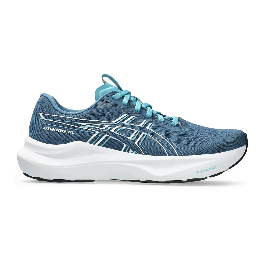 Asics Women's GT-2000 14 Sneaker in Winter Sea/White