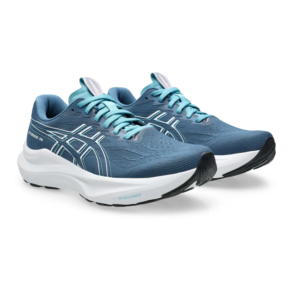 Asics Women's GT-2000 14 Sneaker in Winter Sea/White