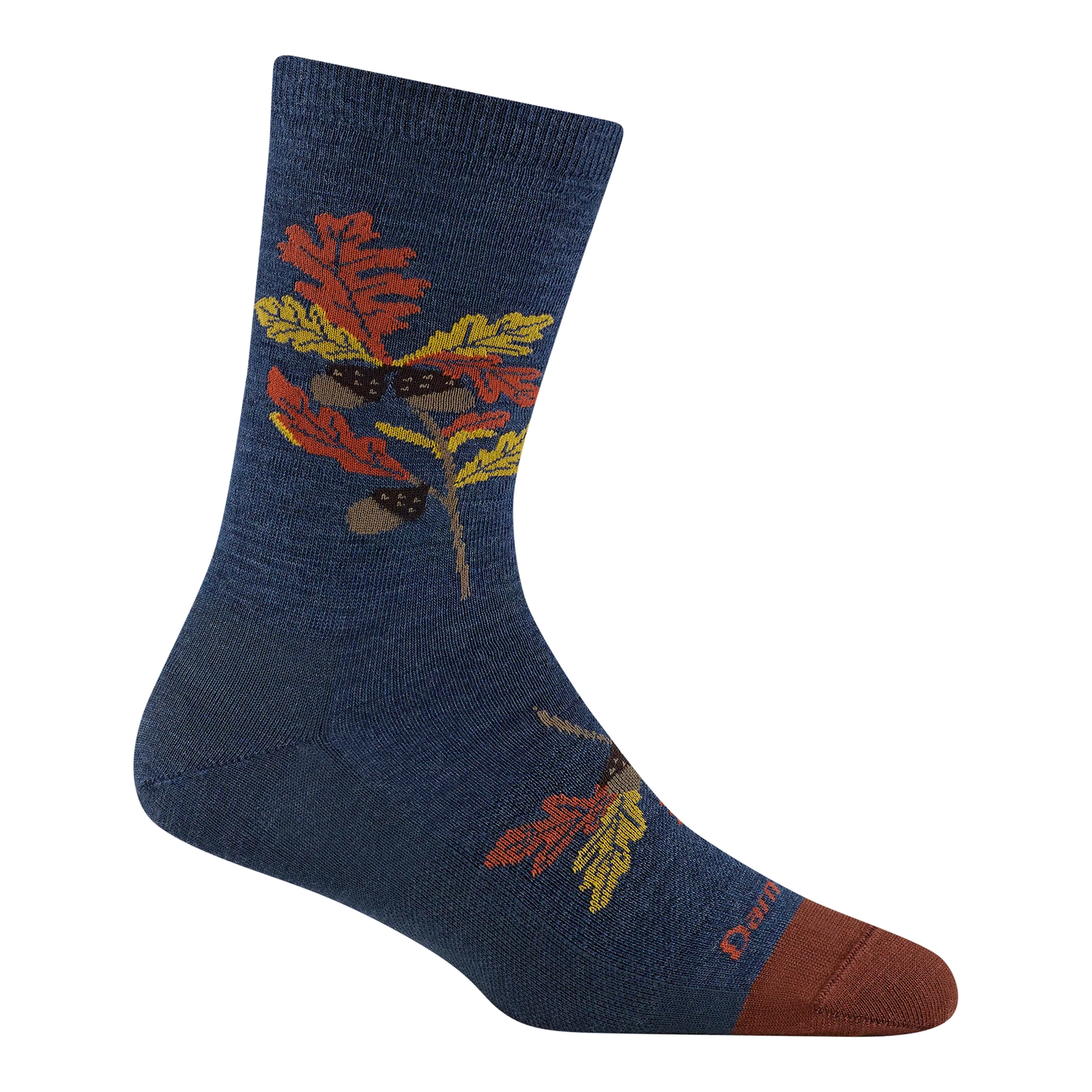 Darn Tough Women's Blossom Crew Lightweight Lifestyle Socks in Oak Denim