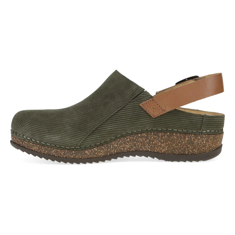 Dansko Women's Merrin Sling Back Clog in Olive