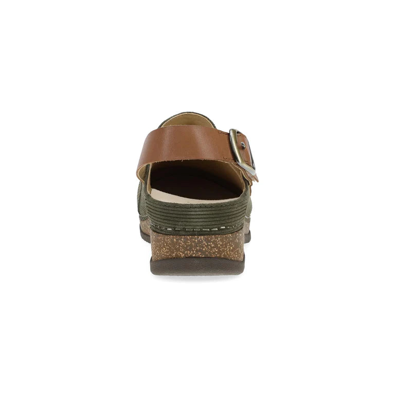 Dansko Women's Merrin Sling Back Clog in Olive