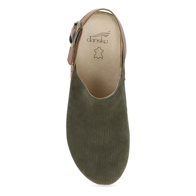 Dansko Women's Merrin Sling Back Clog in Olive