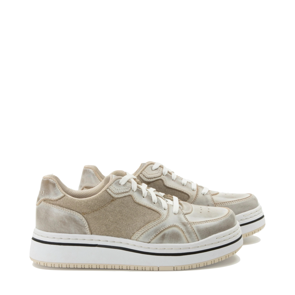 Side (right) view of Alegria Alyster Platform Sneaker for women.