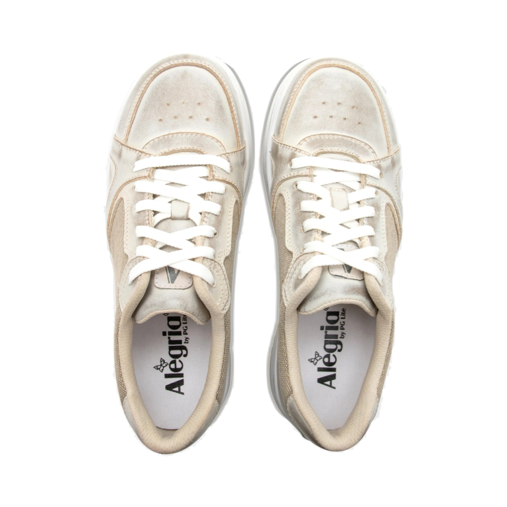 Top-down view of Alegria Alyster Platform Sneaker for women.
