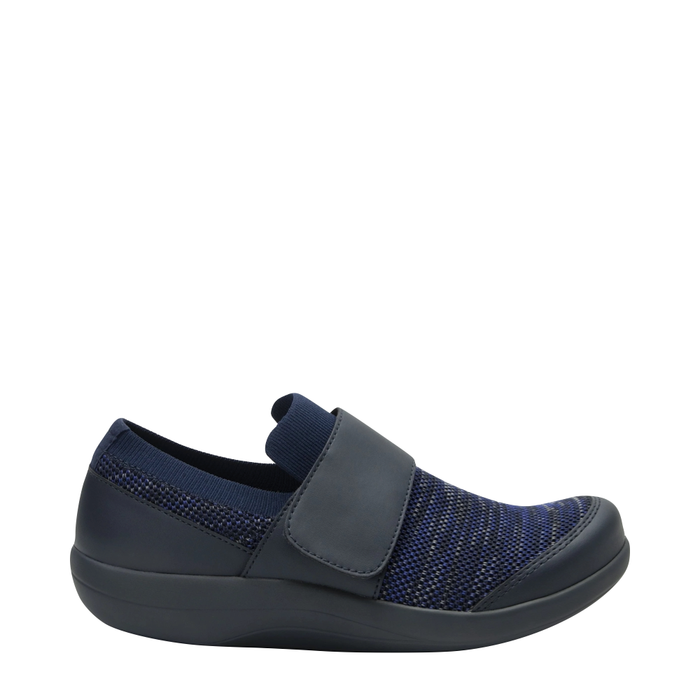 Side (right) view of Alegria Dasher Strap Shoe for women.