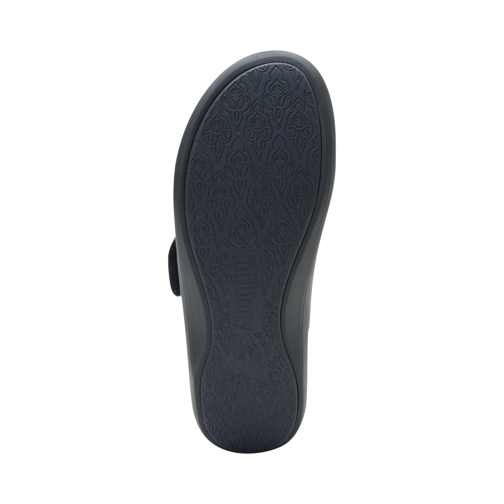Bottom view of Alegria Dasher Strap Shoe for women.