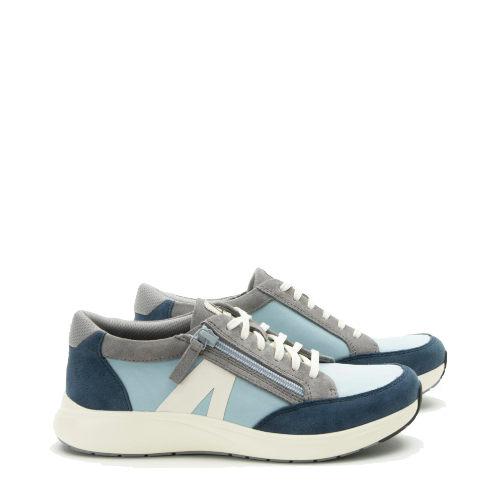 Side (right) view of Alegria Eazeer Sneaker for women.