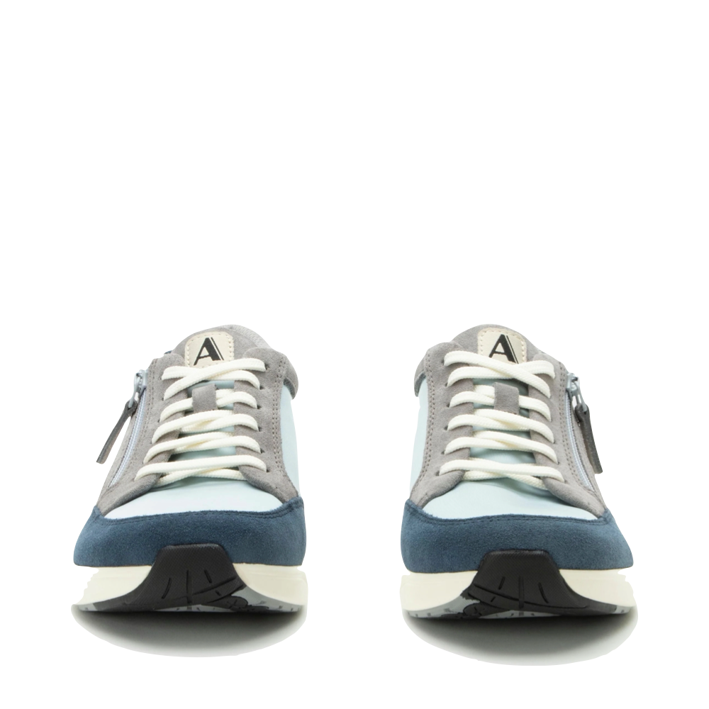 Front view of Alegria Eazeer Sneaker for women.