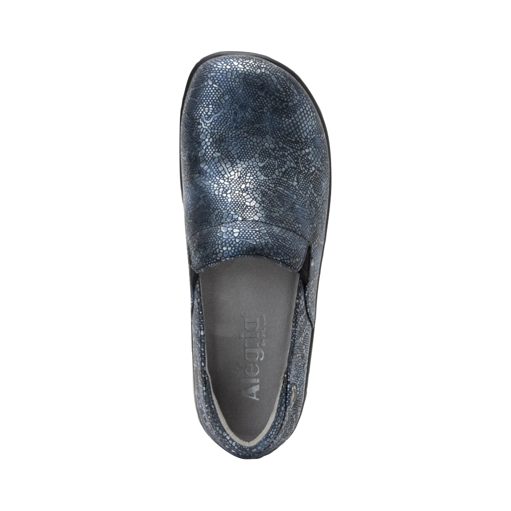 Top-down view of Alegria Keli Slip Resistant Slip On for women.