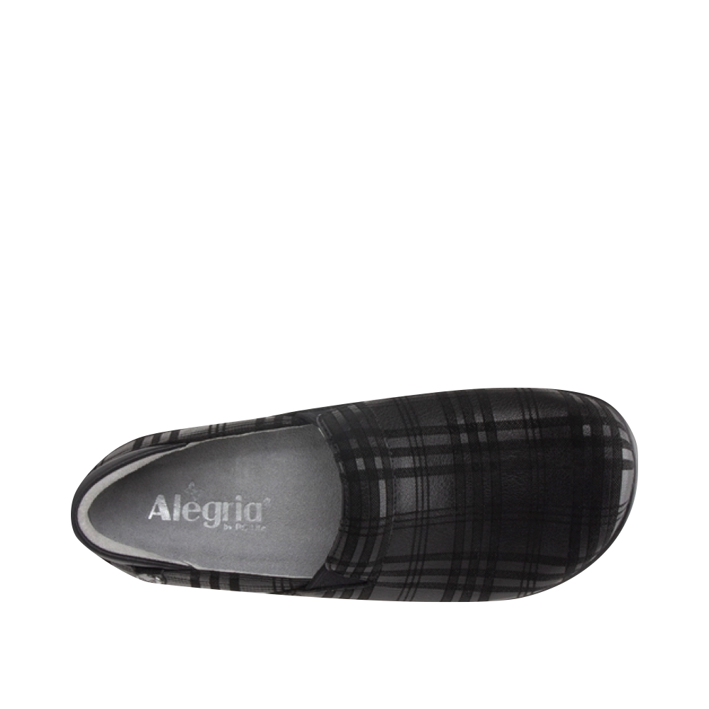 Top-down view of Alegria Keli Slip Resistant Slip On for women.