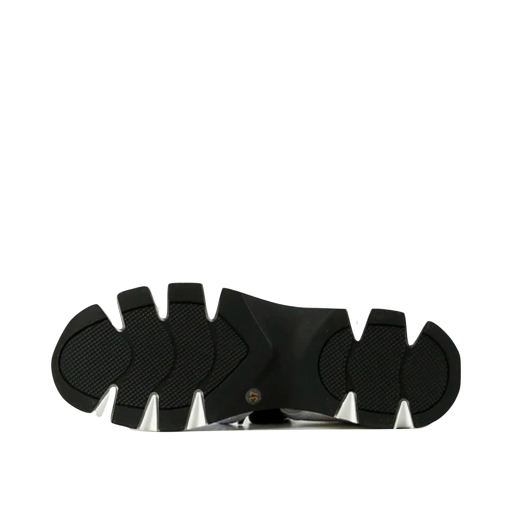 Bottom view of All Black Amazing Mesh Sneaker for women.