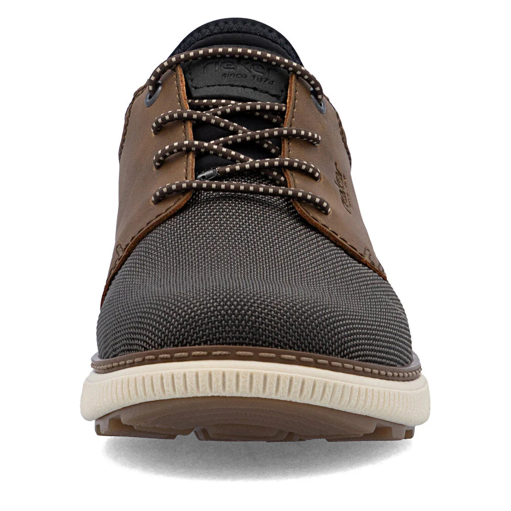 Rieker Men's Stan 57 Shoe in Black/Brown