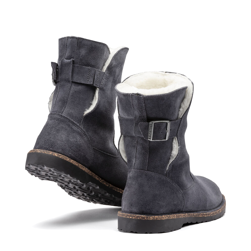 Back view of Birkenstock Uppsala Shearling Suede Leather Pull On Boot.