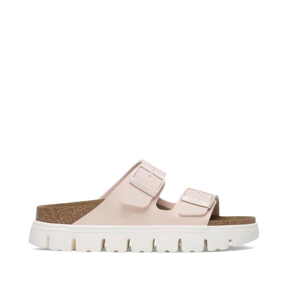 Side (right) view of Birkenstock Arizona Chunky Birko-Flor Sandal for women.