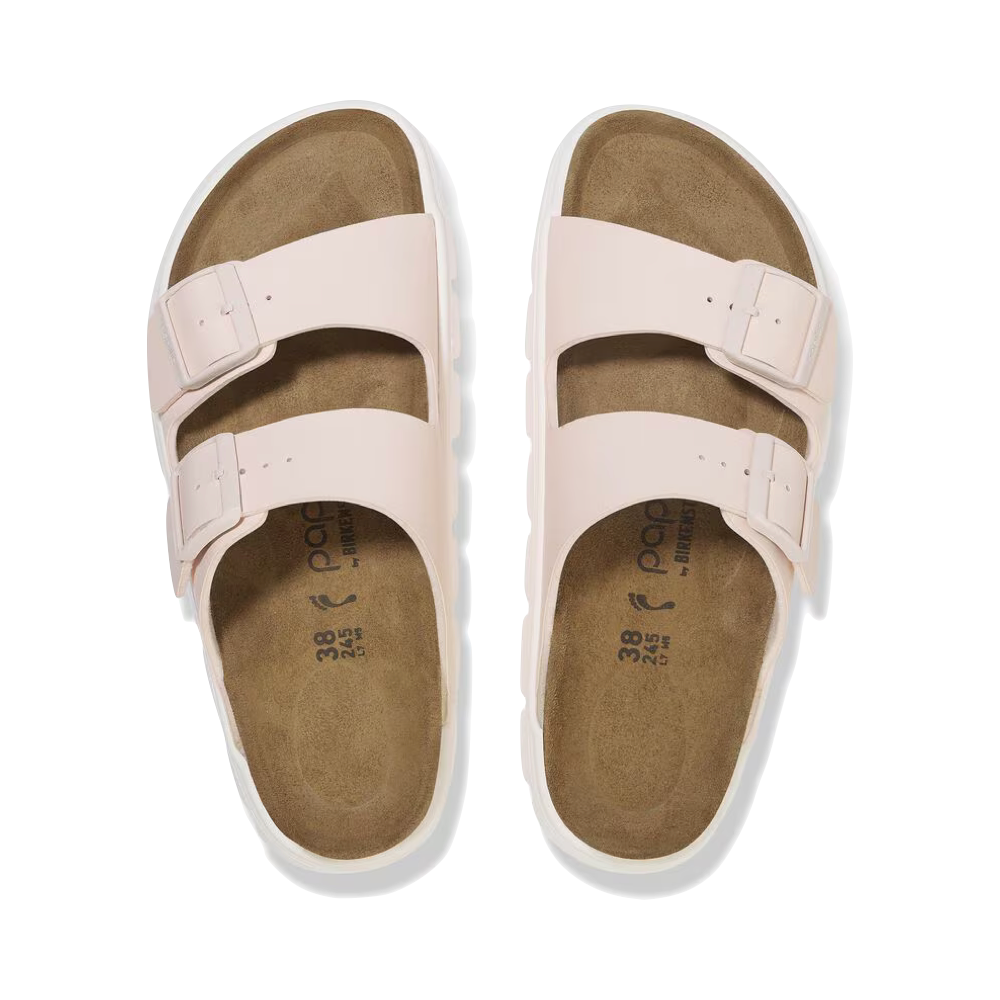 Top-down view of Birkenstock Arizona Chunky Birko-Flor Sandal for women.