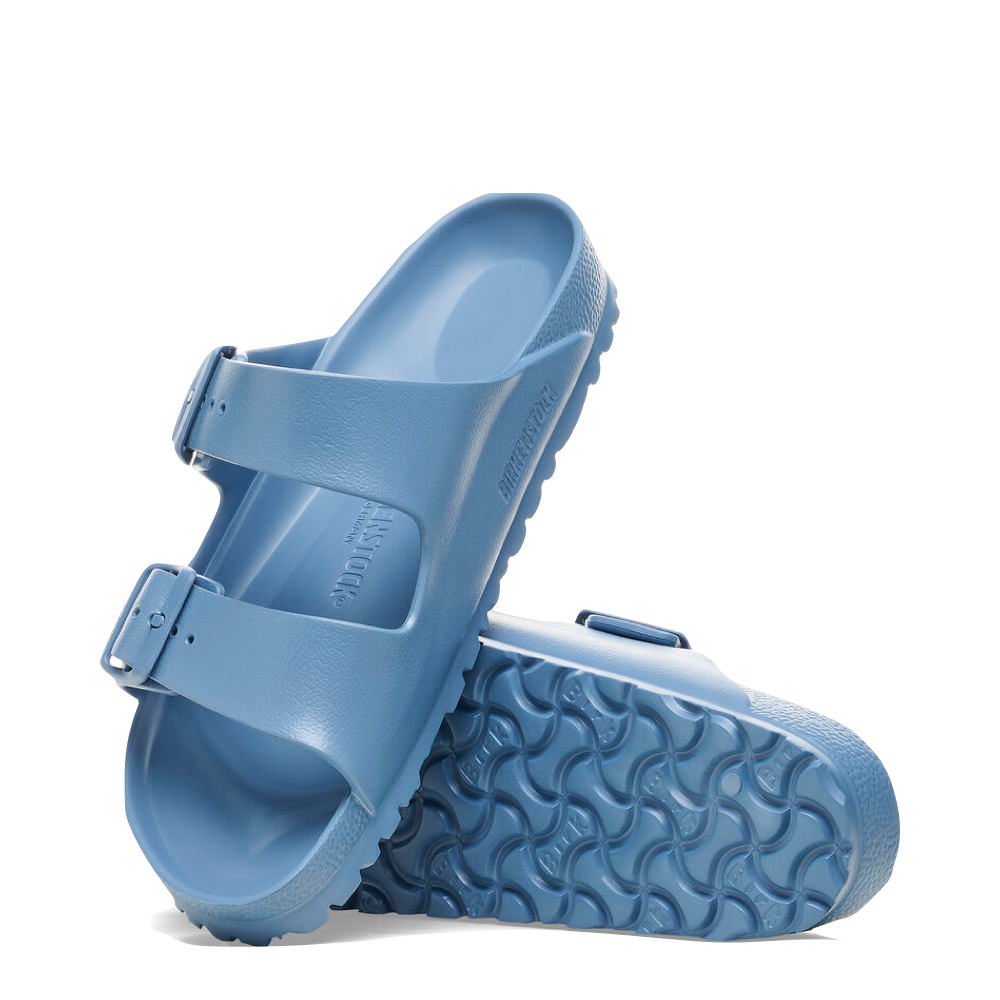 Top-down and bottom view of Birkenstock Arizona EVA Sandal for women.