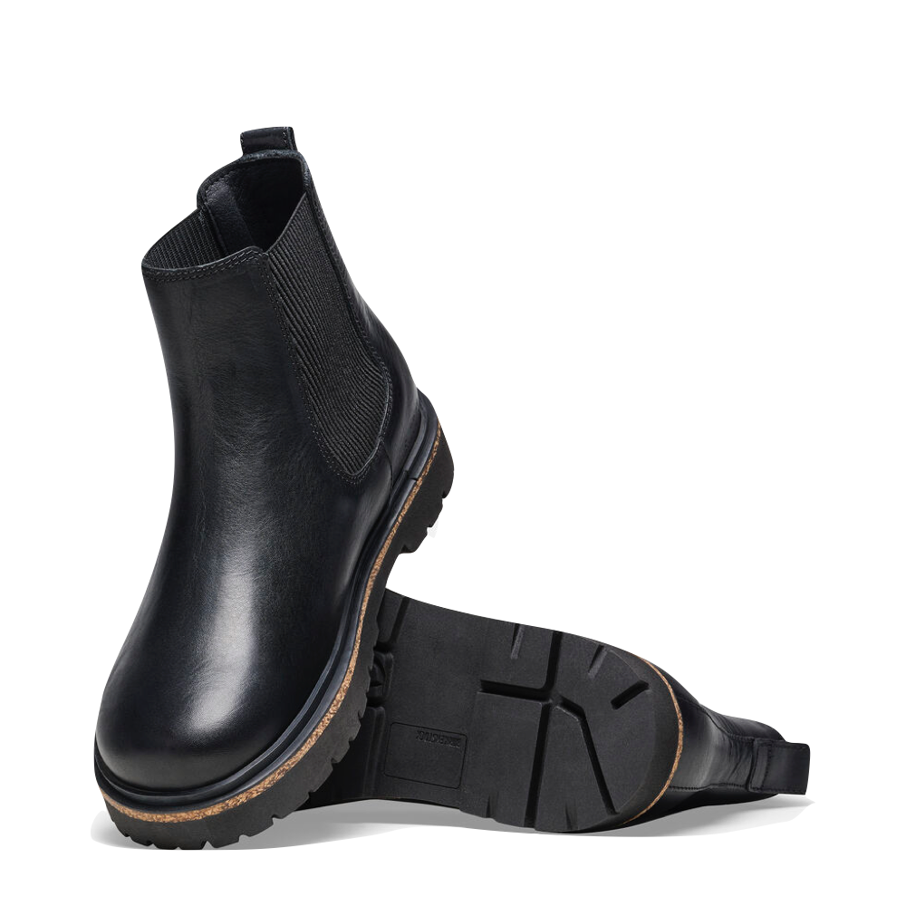 Side and bottom view of Birkenstock Highwood Pull On Chelsea Boot for women.