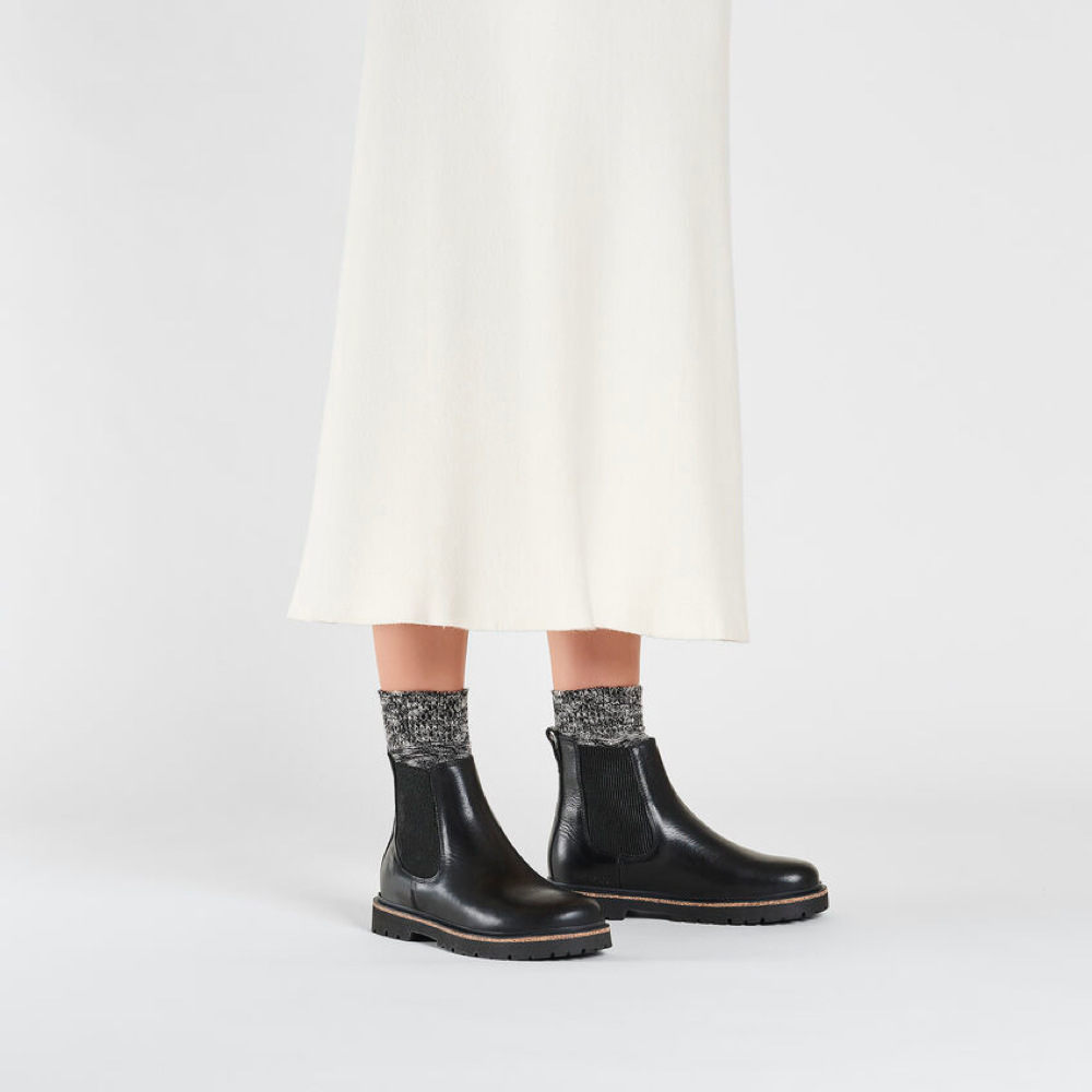 Model view of Birkenstock Highwood Pull On Chelsea Boot for women.