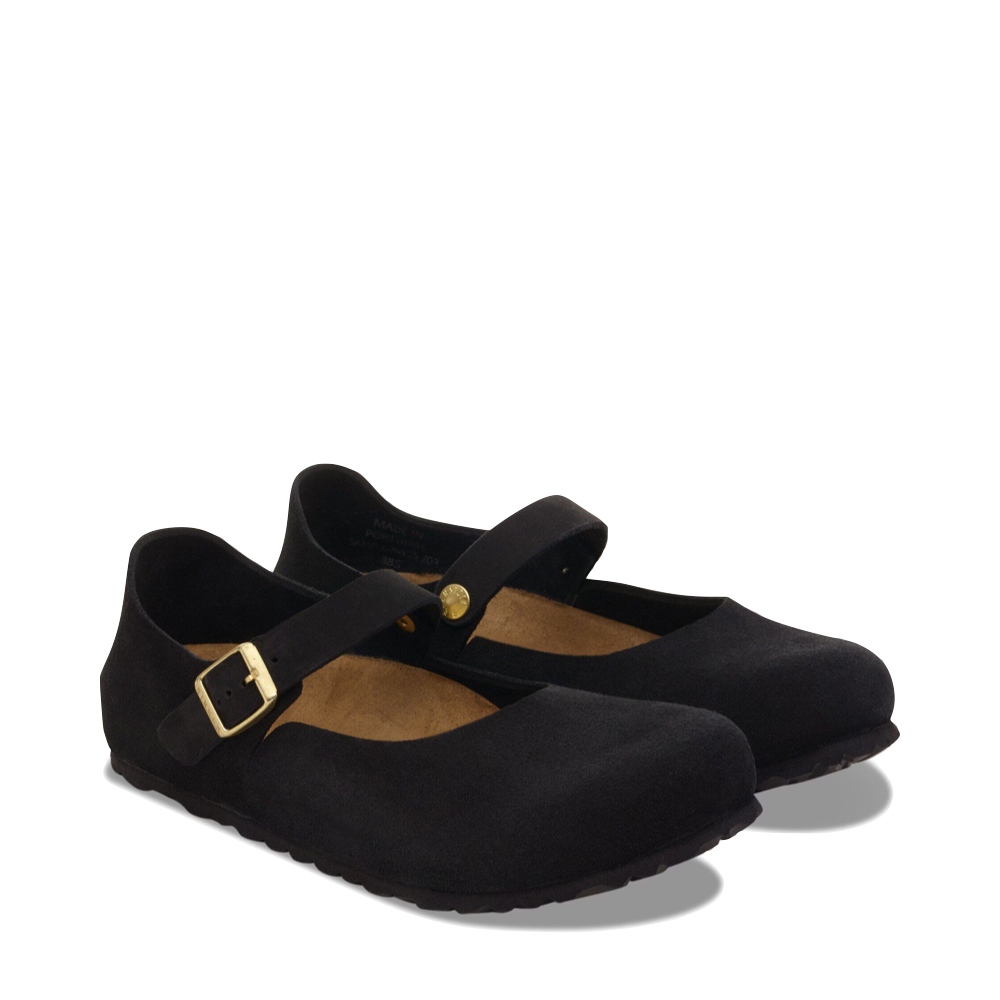 Toe view of Birkenstock Mantova Suede Leather Mary Jane for women.