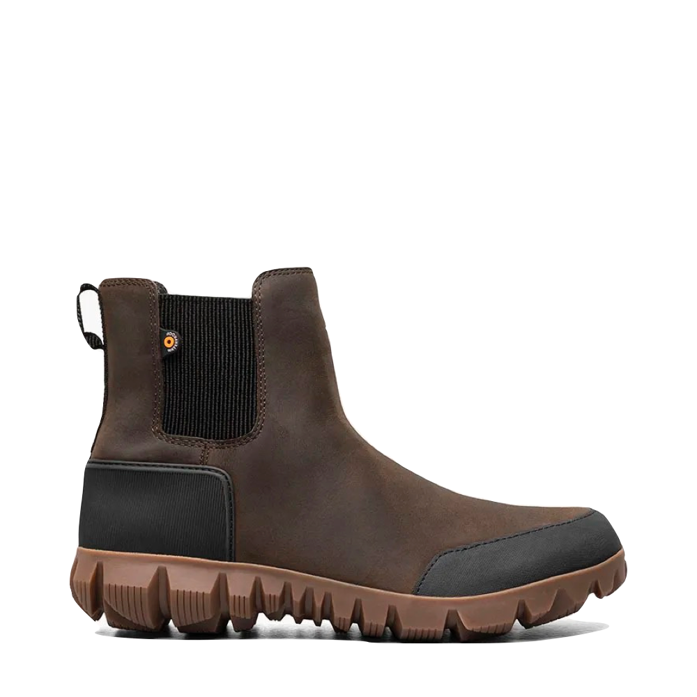 Side (right) view of Bogs Arcata Urban Pull On Waterproof Chelsea Boot for men.