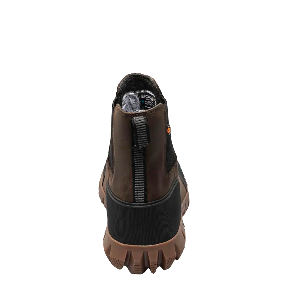 Back view of Bogs Arcata Urban Pull On Waterproof Chelsea Boot for men.