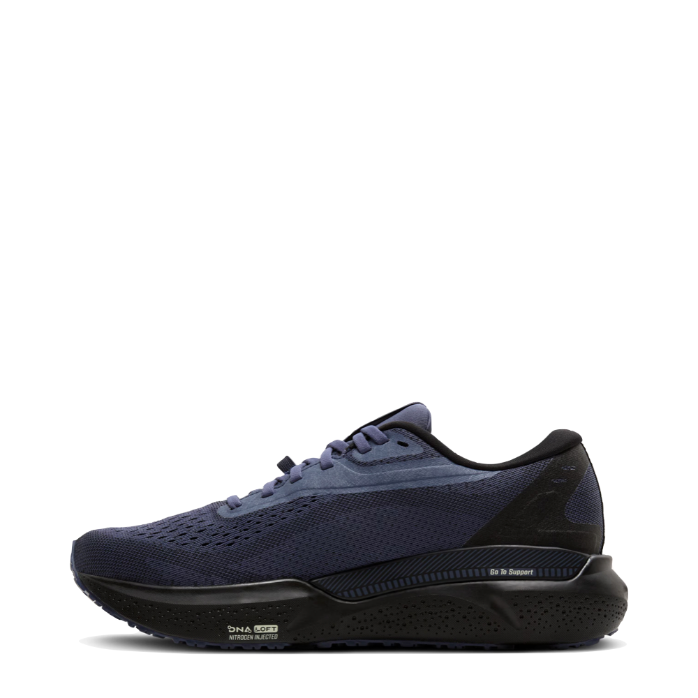 Side (left) view of Brooks Adrenaline GTS 24 GTX Waterproof Sneaker for women.